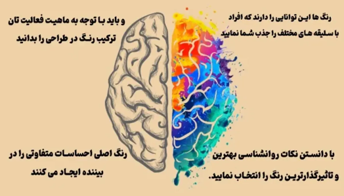 چرا روانشناسی رنگ در طراحی سایت اهمیت دارد؟